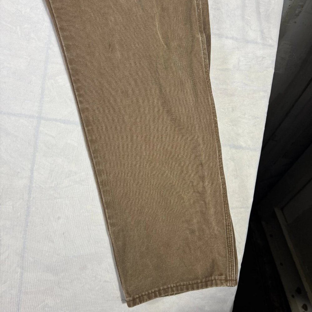 Dickies Men's Carpenter Duck Pants Brown Relaxed Fit Straight Leg Workwear 36x34 - Picture 6 of 12